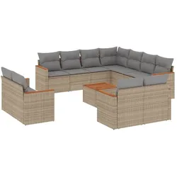 vidaXL, Gartenlounge, Aspach (Mit Tisch)