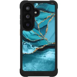 Nivocase Hülle für Samsung Galaxy S26 Stossfeste Handyhülle NIVOmax Case Schwarz Edelstein Glitzer Look (Samsung Galaxy S26), Smartphone Hülle, Schwarz