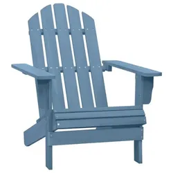 Adirondack-Gartenstuhl Massivholz Tanne| vidaXL : Farbe - Blau