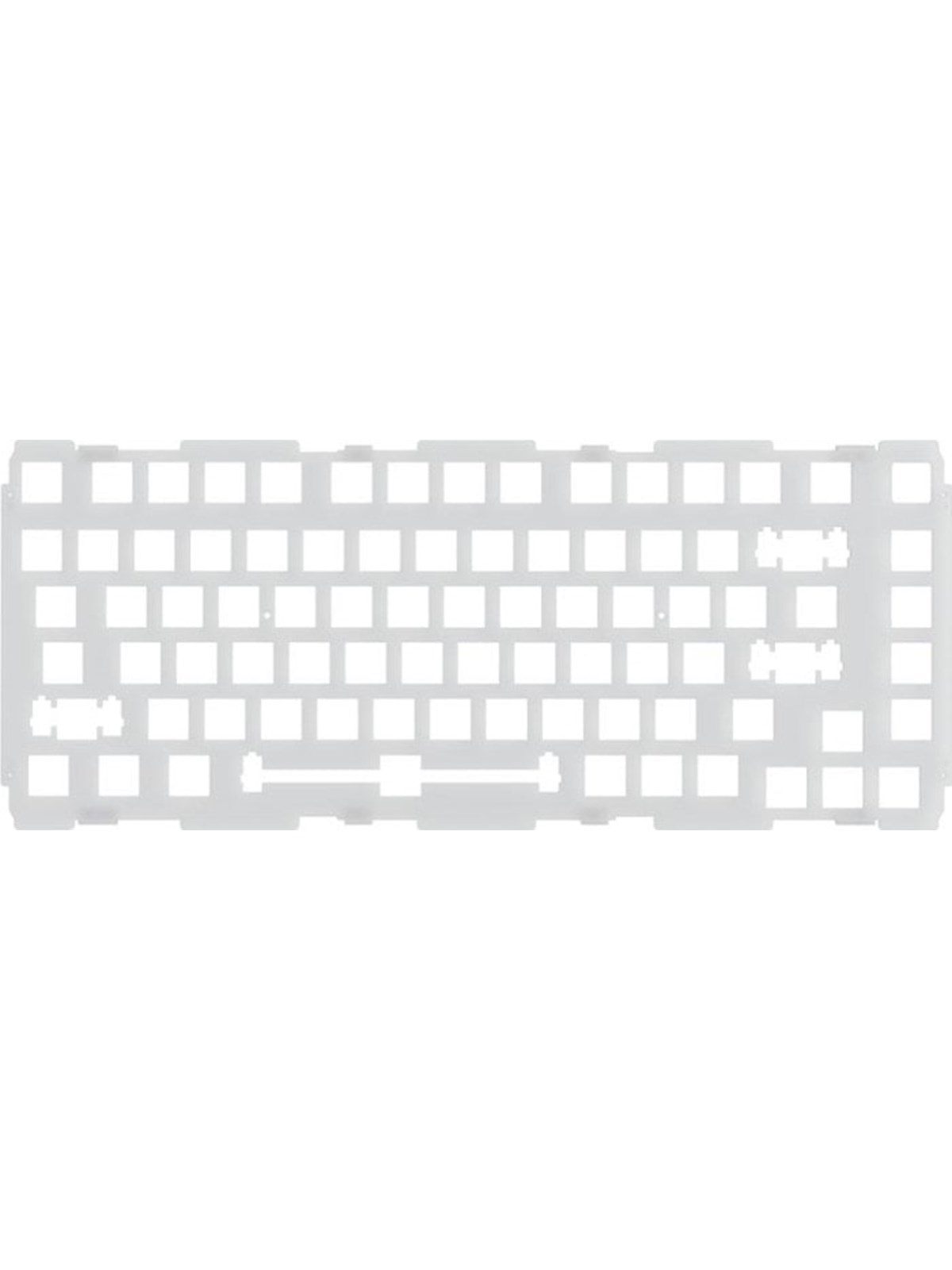 Glorious GMMK PRO 75 % Switch Plate - ANSI - Polycarbonate - Upgrade-Zubehör - Silber