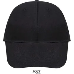 SOLS Unisex 6-Panel Baseball Kappe Klassische Cap 88100 black one size
