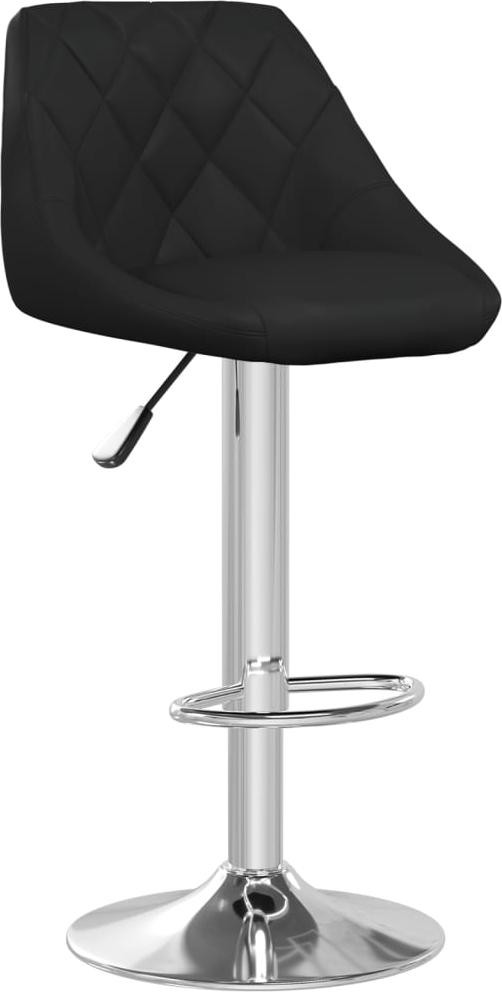vidaXL Barkruk, zwart, kunstleer