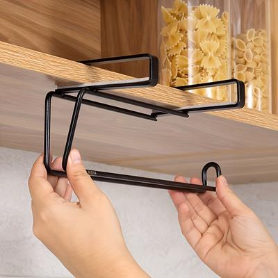 Lush Living Finds Plastic Wrap Storage Rack, Wall Hanging Rack, Kitchen Paper Towel Rack For Home Use Plastic Wrap Storage Rack, Wall Hanging Rack, Kitchen Paper Towel Rack For Home Use