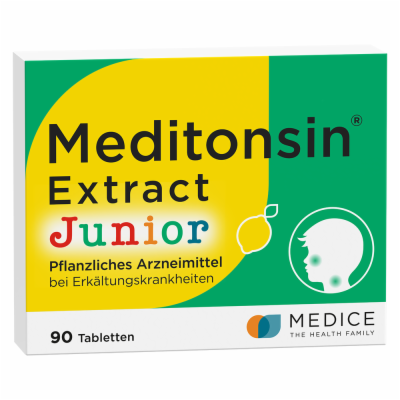 MEDICE Arzneimittel Pütter GmbH&Co.KG MEDITONSIN Extract Junior pflanzl.Erkältungstabl. 90 St 19846923