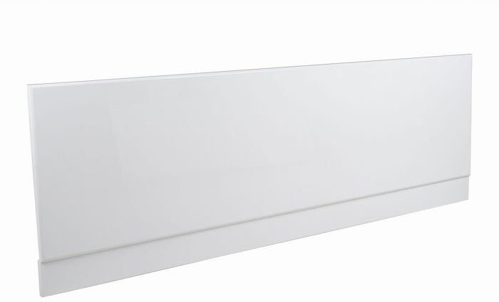 Belfry Bathroom Bathroom MDF Wooden Bath Front Panel 1800mm Gloss White