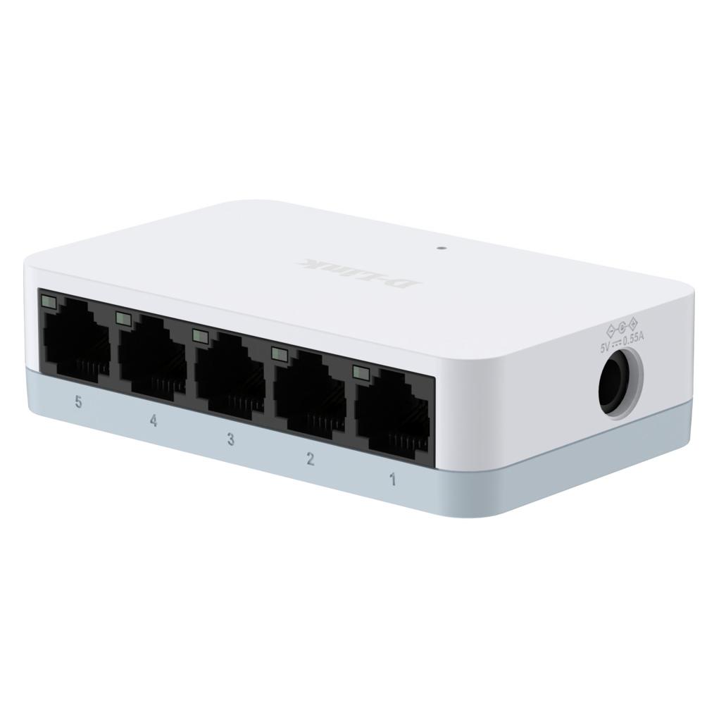 D-Link 5-Port Fast Ethernet Unmanaged Desktop S (5 Ports) (DES-1005C/V/E)