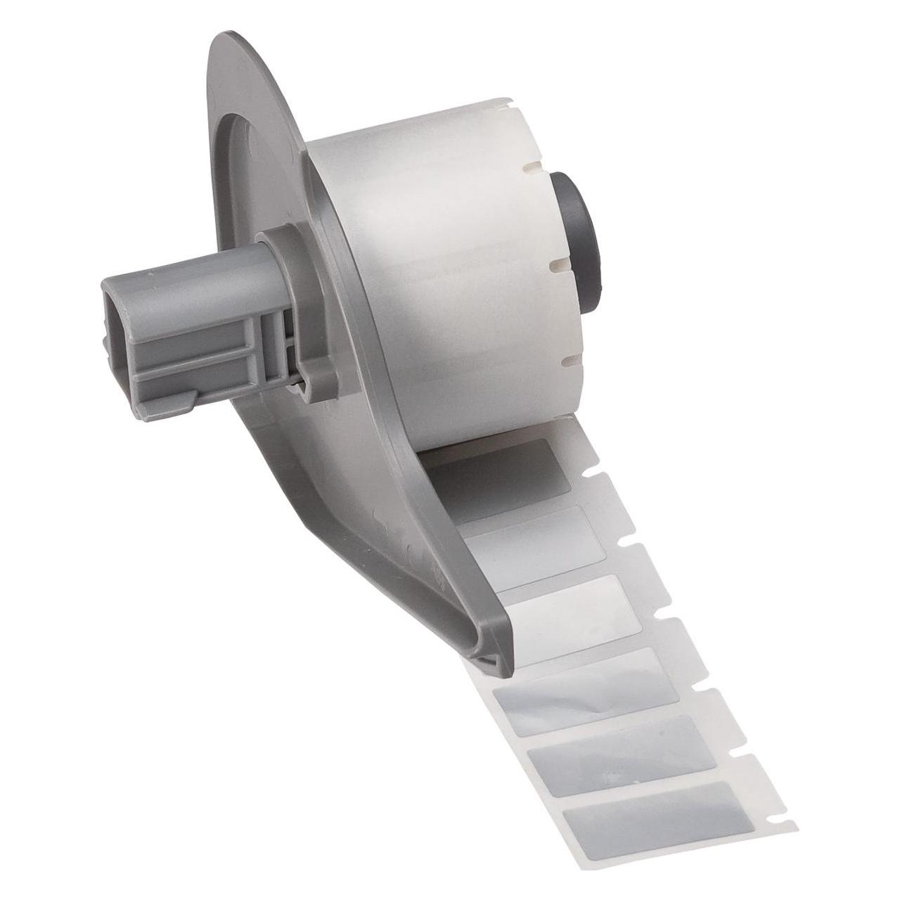 Brady M7-17-362, fälschungssicheres Viny, metallisiert, Silber, glänzend, 25.40 x 12.70 mm, perman (33.32 mm) (M7-17-362)