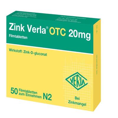 Zink Verla OTC 20 mg Filmtabletten 50 St