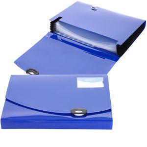 RAPESCO Fächermappe ExpandingFile 0677, A4, blau, aus Kunststoff, 13 Fächer