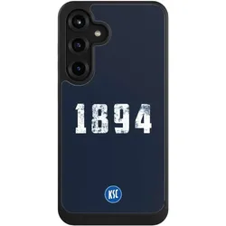 Nivocase Hülle für Samsung Galaxy S25+ Handyhülle NIVOcore Case Schwarz Bundesliga KSC Karlsruher SC (Samsung Galaxy S25+), Smartphone Hülle, Schwarz