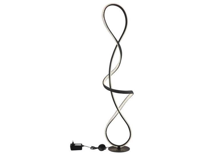 Globo Led-Stehleuchte, Klar, Schwarz, Kunststoff, Metall, F, 20x132.5x26 cm, CE, Fussschalter, Lampen & Leuchten, Innenbeleuchtung, Stehlampen, Stehlampen