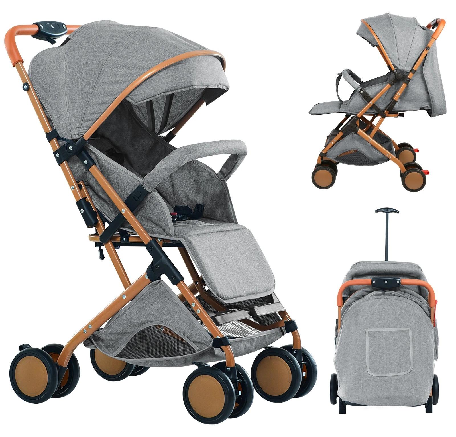 Faltbarer Kinderwagen mit Moskitonetz und Aufbewahrungskorb