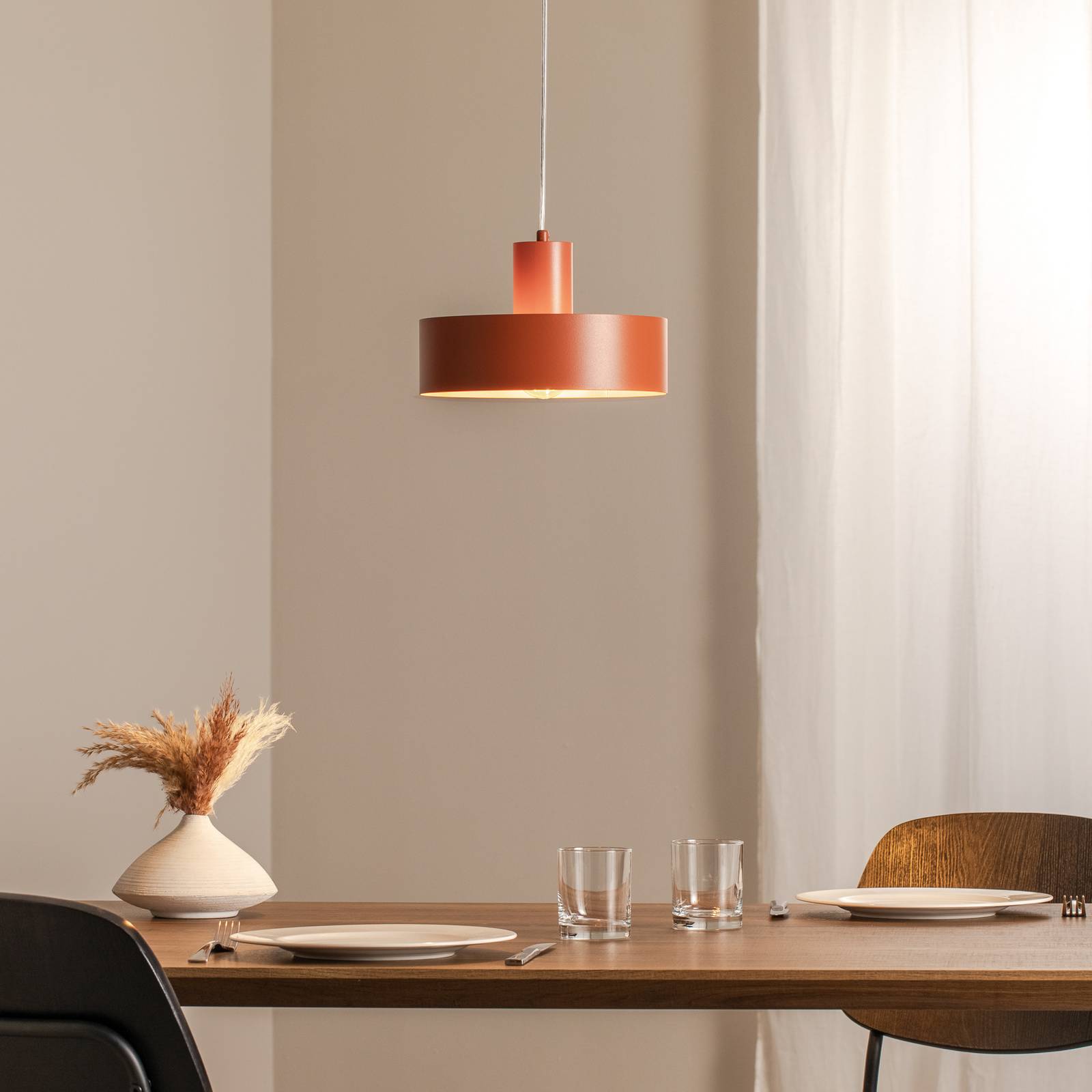 Pendant Light Rif M SIGMA, dimmable, Red, Living / Dining Room, metal, Modern, Ceiling Light