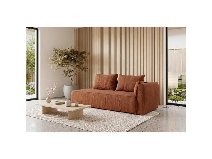 Mid.you Récamiere Hevia, Rost, Kunststoff, Füllung: Schaumstoff, 235x97x98 cm, Wohnzimmer, Sofas & Couches, Sofas, Recamieren