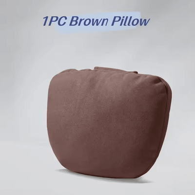 Inspire Curations ErgoComfort Memory Foam Car Neck Support Pillow brown Pillow