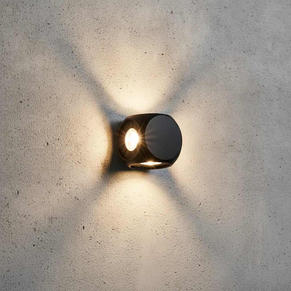 Lyora Wandlamp Zari 4-lichts antraciet modern aluminium