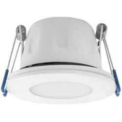 Megaman 10er Pack LED Einbauleuchte TEGO SLIM DOWNLIGHT, DA Ø 6.8cm, IP65, dimmbar, feuerbeständig, 5.5W 3000K 430lm 90°, weiß MM76953