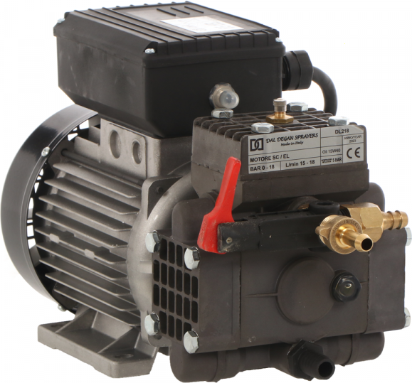 AgriEuro Premium Motopompe électrique de pulvérisation Dal Degan DL 218 - 20 bars max - 18 L/min