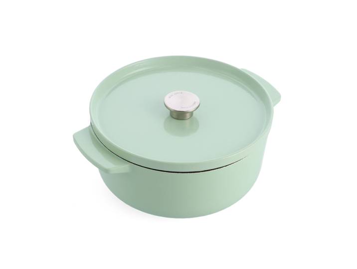 Cocotte en fonte d'acier KitchenAid 26cm Pistache 5,2L