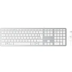 CONCEPTRONIC USB Tastatur slim USB-A/USB-C Layout IT ws