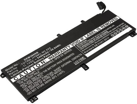 CoreParts MBXDE-BA0120 Replacement Battery for Dell Precision M3800 / XPS 15 9530, 11.1V 5400mAh Li-Pol, 60Wh, Black
