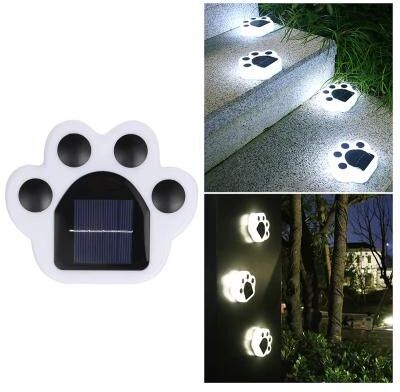 Inspired Finds Solar Bear Paw Garden Lights Waterproof LED Outdoor Pathway Decor white