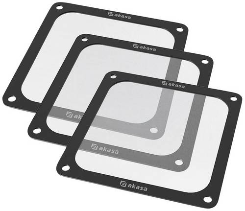 Akasa GRM12-M01-BKT3 PC-Lüftergitter mit Filter 120 x 120mm 3St.