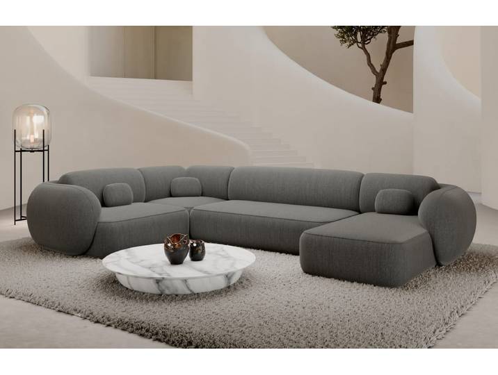 Wohnlandschaft Altea U-Form aus Stoff