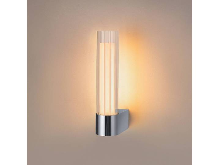 SLV Wandleuchte Lygant single, chrom / silber, für Badezimmer, Aluminium, Modern