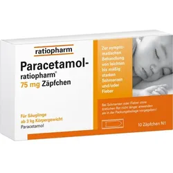 PARACETAMOL-ratiopharm 75 mg Zäpfchen 10 St
