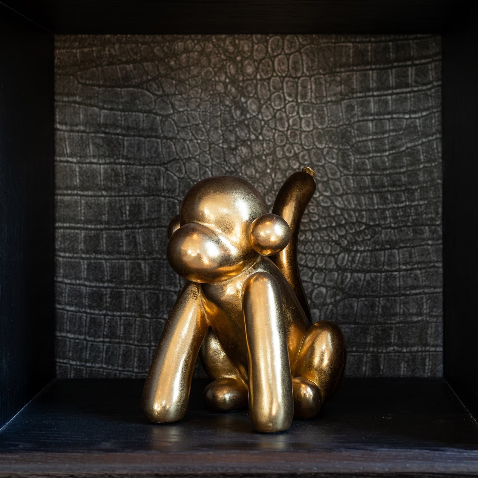 Richmond Interiors Decoratie Monkey - Goud