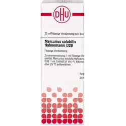 Mercurius Solub Hahnem D30 20 ML