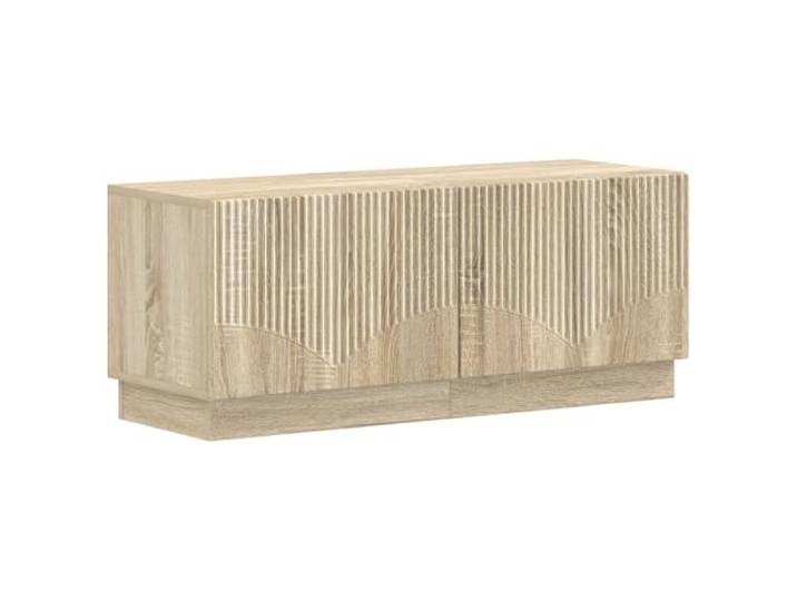 HAQWRDQSG 2er-Set TV-Schrank Sonoma-Eiche 49x35x40cm Lowboard Schlankes 2er-Set Lowboard für Schlafzimmer und Flur, feuchtigkeitsbeständig mit flexibler Türmontage.