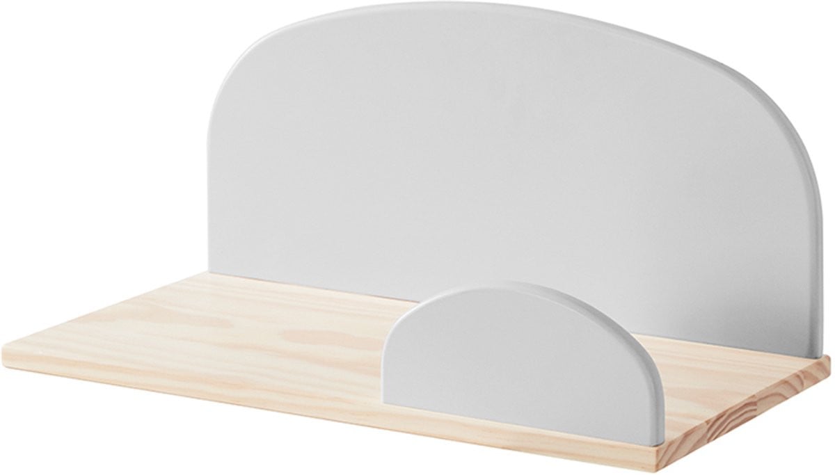 Vipack Kiddy Wandschap - Hout - Koelgrijs - 45 cm
