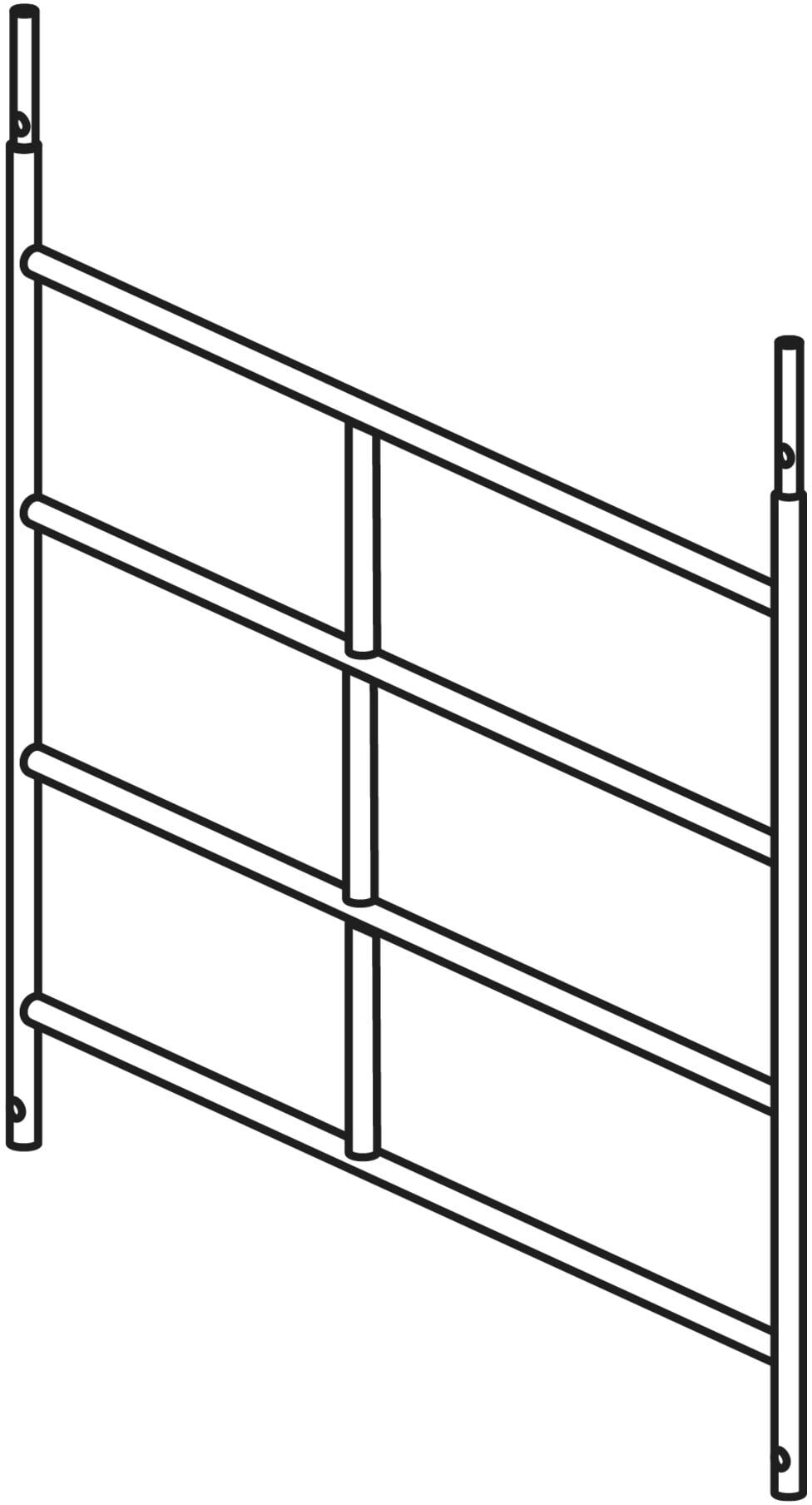 Hymer Rahmenteil aus Aluminium, 4 Sprossen (607323)