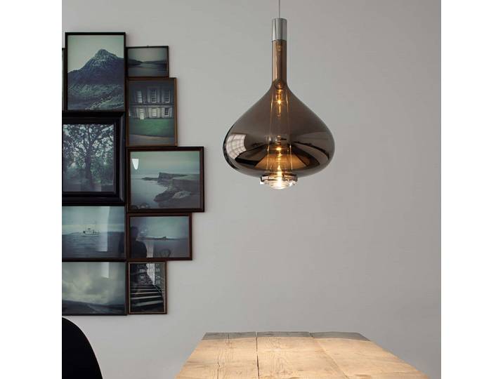 Sky-Fall SO Pendelleuchte Large Glossy Bronze Glass - Lodes - Esszimmer