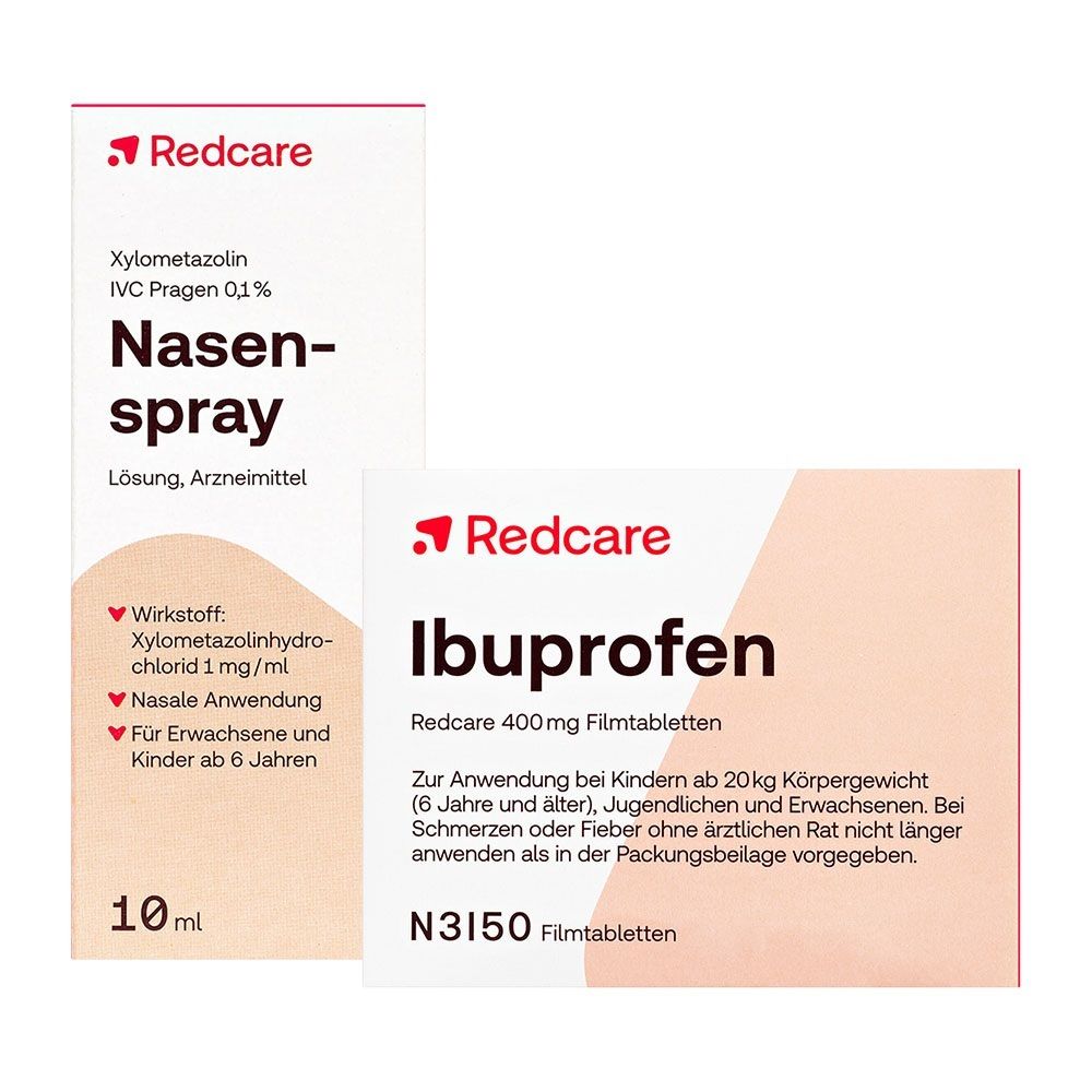 Redcare Ibuprofen 400mg + Xylo 0,1% Nasenspray 1 St Set
