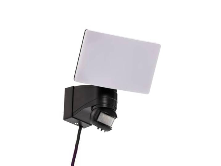 PRIOS LED Wandleuchte innen in schwarz, weiß, mit Bewegungsmelder, Wandspot IP44 Spritzwassergeschützt, Modern, 3000 K Warmweiß, aus Aluminium für Balkon, Terrasse