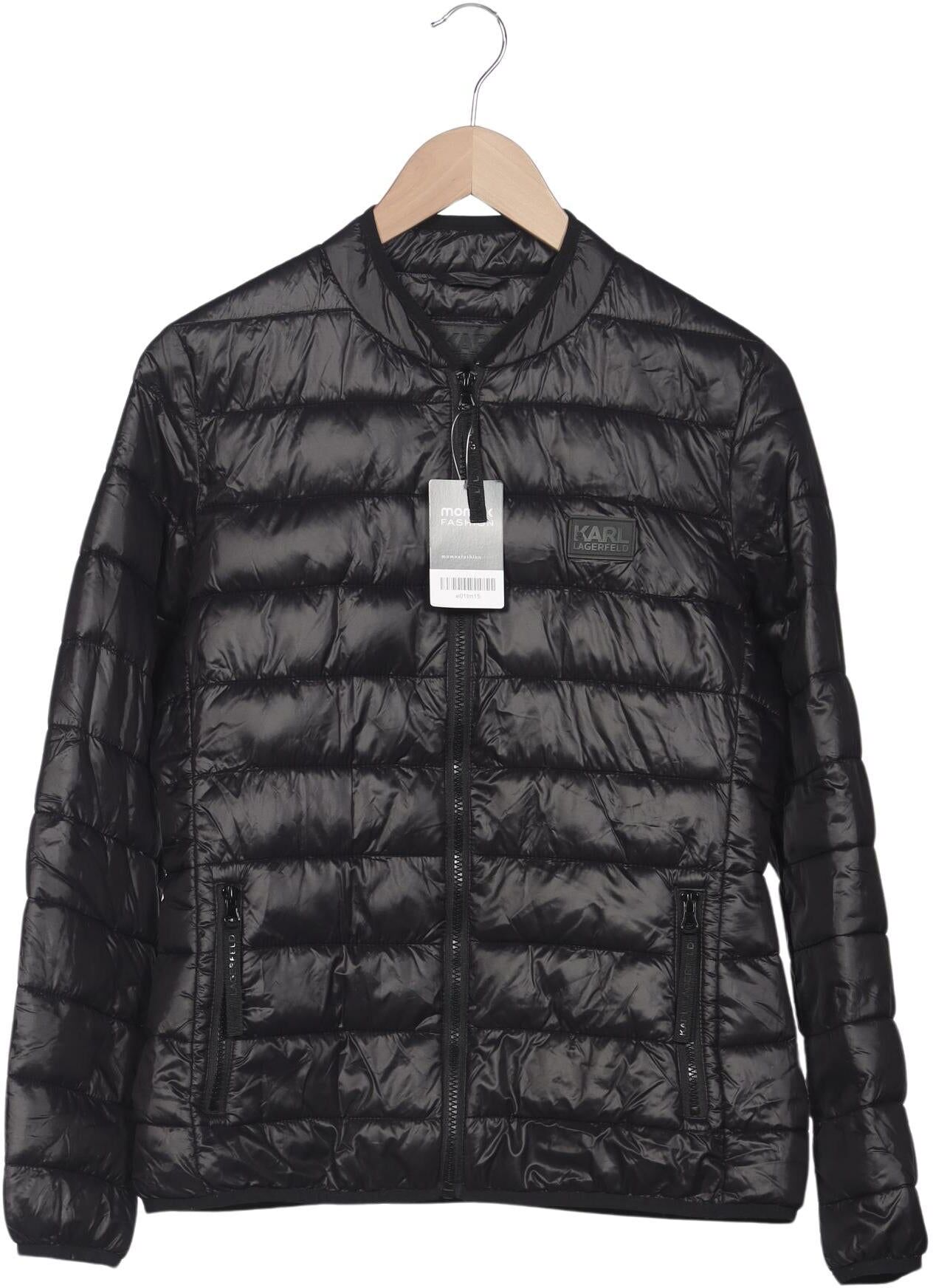 Karl by Karl Lagerfeld Damen Jacke, Schwarz, Gr. M, Daunen / Synthetik - Second Hand
