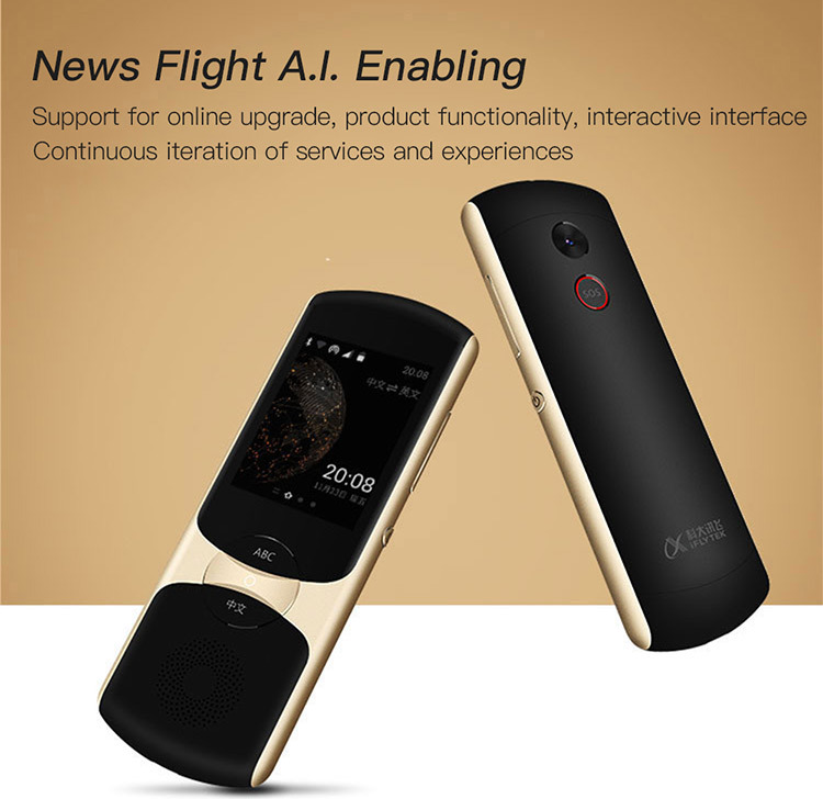 Iflytek Portable Pocket Voice Electronic Language Translator mit 2.4 Zoll Touch Screen Support 33 in Echtzeit und Bild übersetzen WiFi