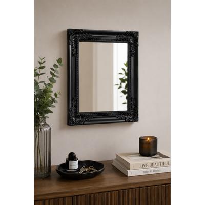 Spiegel OTTO HOME "King, in 3 Größen, auch als Ganzkörperspiegel", schwarz, B:50cm H:60cm T:6cm, Glas, Spiegel, Wandspiegel mit aufwendigen Verzierungen