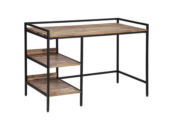 Bureau 2 étagères bois et métal Edena Atmosphera