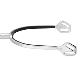 Sporen HSP Boot Protect innen gummiert, flacher Hals, Balkenhol Schlaufe stainless steel 15