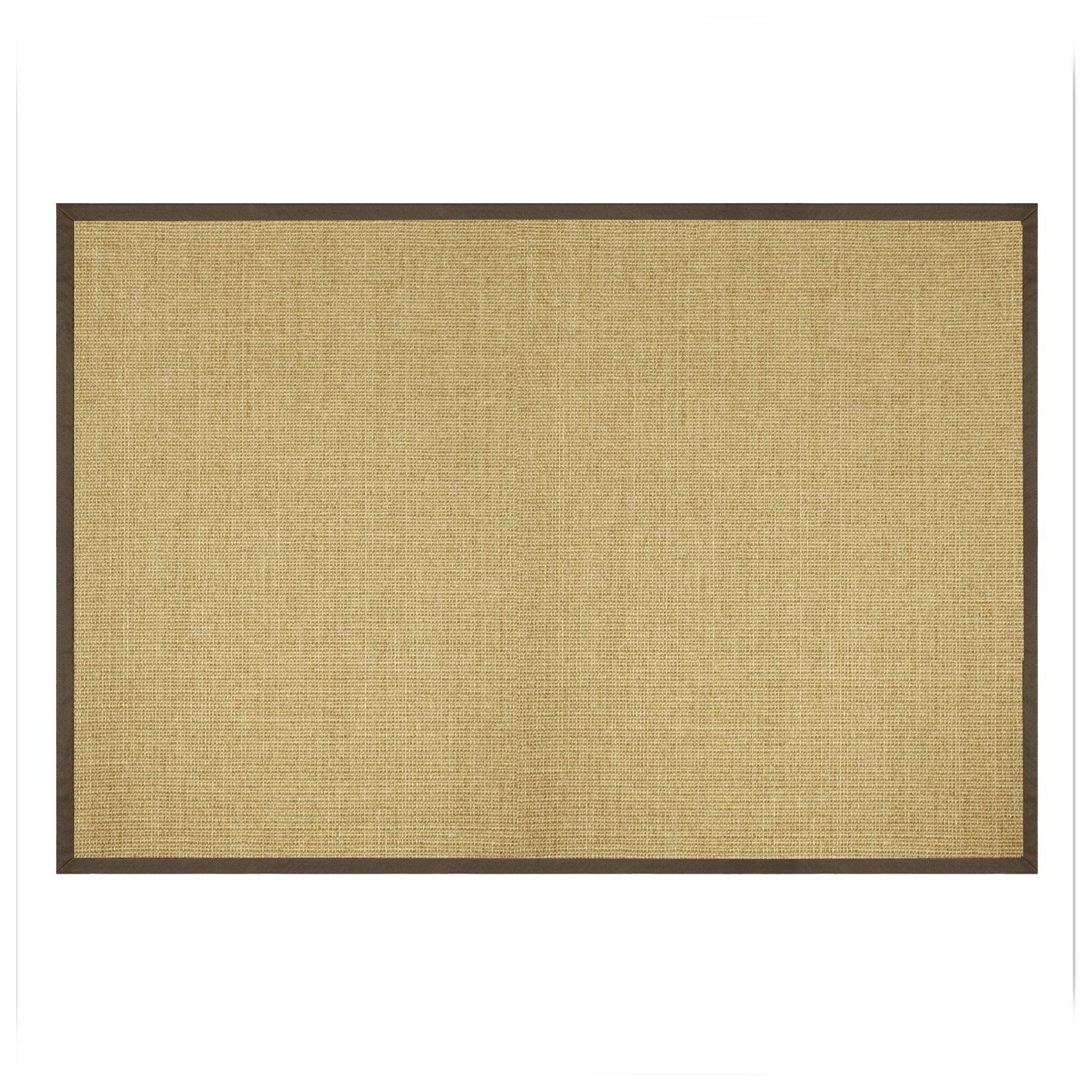 Karat Sisal-Teppich Amazonas Natur Bordüre: Sahara / Cappuchino