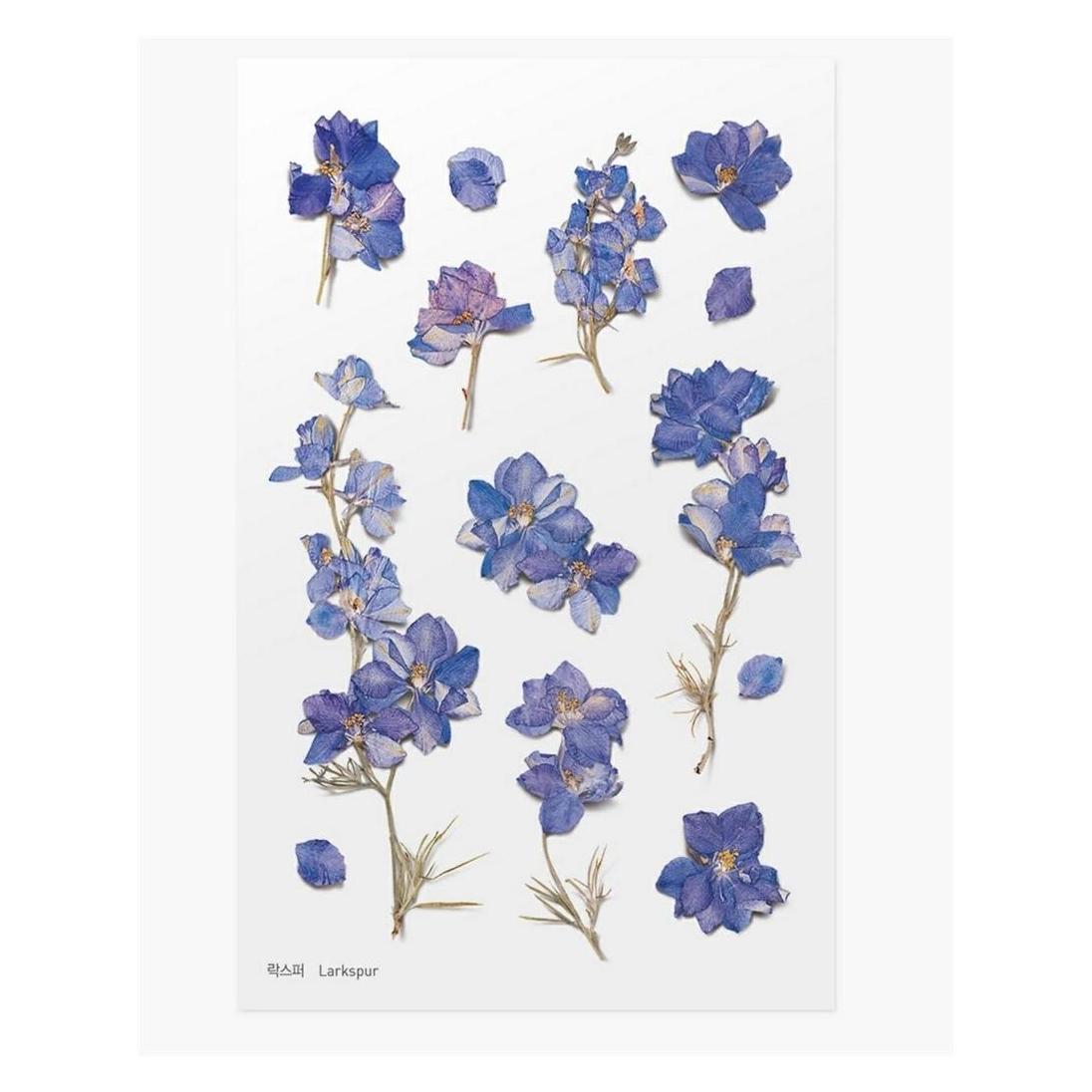 Appree Dekorative Blumenaufkleber - Delphinium (37916414)