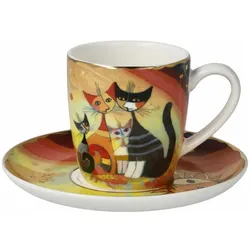 Goebel, Tasse, Espressotasse Rosina Wachtmeister Gatti in autunno, Fine Bone China, Bunt, 100 ml, 66852941 (100 ml)