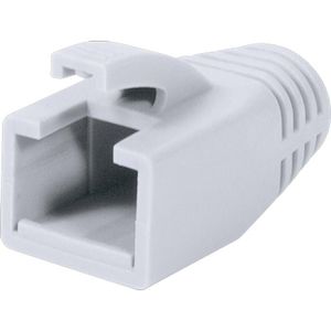 LogiLink Knickschutztülle MP0035W, für RJ45 Modularstecker, für 8,0 mm Ø, weiß, 50 Stück
