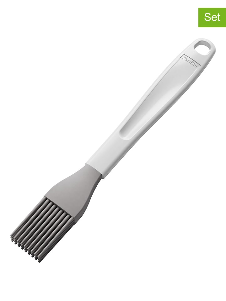 Fackelmann 2er-Set: Backpinsel in Grau - (L)22 cm - onesize