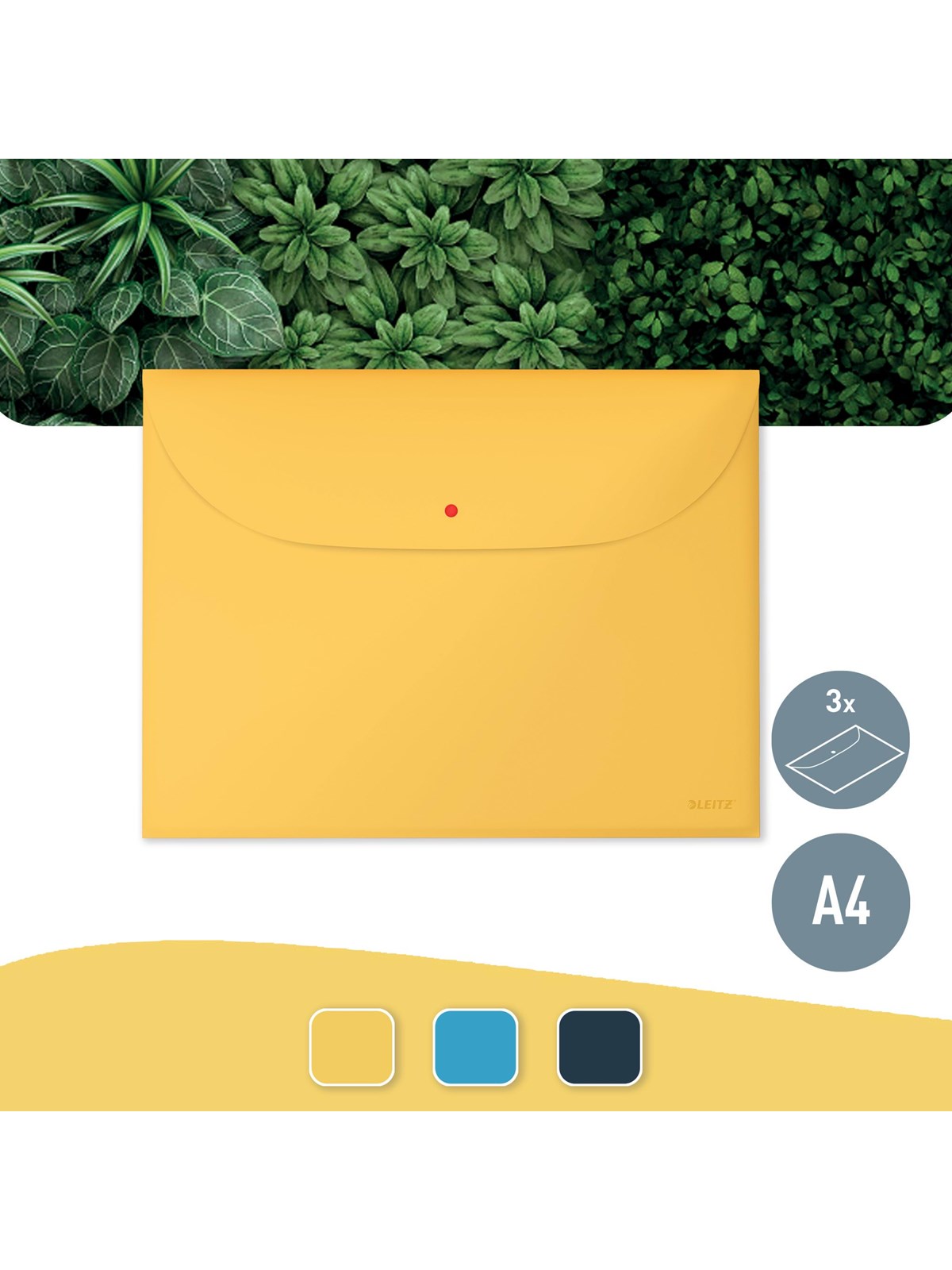 Leitz Cosy Privacy Dokumentenhülle mit zwei Taschen Warmes Gelb