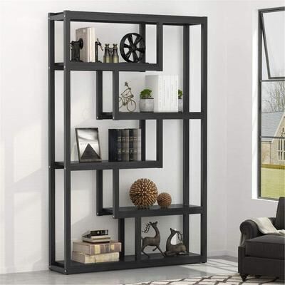 Tribesigns Bookshelf, Modern Etagere Bookcase, Storage and Display Shelves